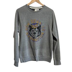 Homefield UW Huskies “Bow Down to Washington” Sweatshirt Gray S Retro